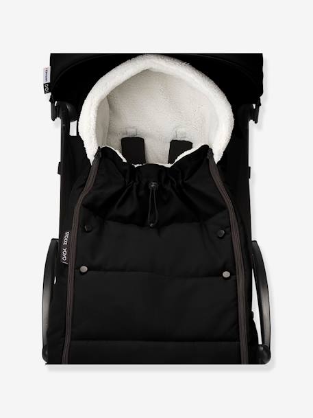 Chancelière sherpa POUSSETTE YOYO caramel+noir+taupe 14 - vertbaudet enfant 