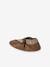Chaussons élastiqués en cuir souple Rennes bébé marron 3 - vertbaudet enfant 