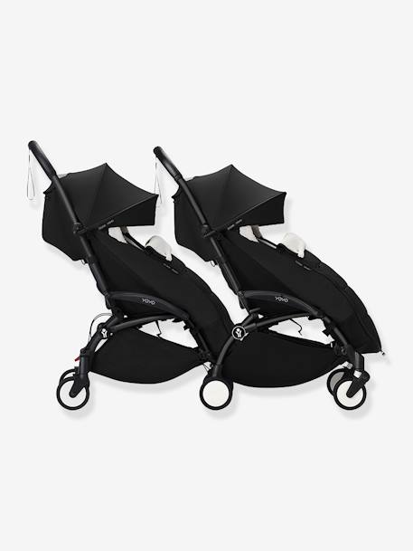 Chancelière sherpa POUSSETTE YOYO caramel+noir+taupe 10 - vertbaudet enfant 