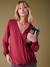 Tee-shirt grossesse effet blouse croisé devant bordeaux 6 - vertbaudet enfant 
