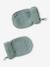 Ensemble bébé garçon bonnet + snood + moufles BASICS vert d'eau 4 - vertbaudet enfant 