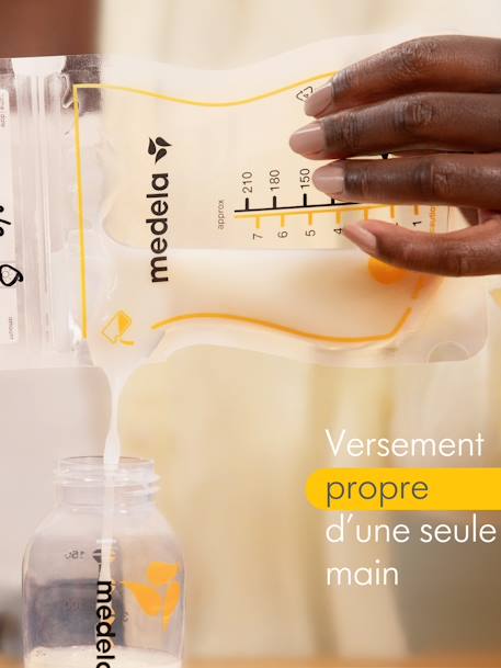 Sachets de conservation pour lait maternel X50 transparent 3 - vertbaudet enfant 
