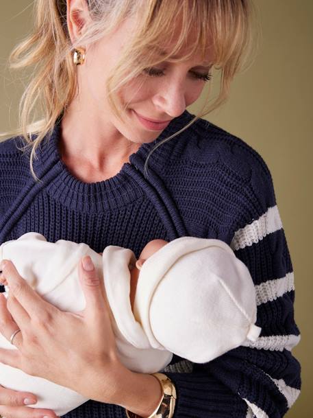 Pull grossesse style marinière marine 6 - vertbaudet enfant 