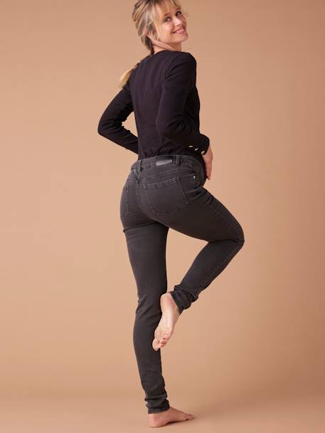 Jean de grossesse skinny bleu foncé+denim black 7 - vertbaudet enfant 