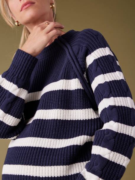 Pull grossesse style marinière marine 3 - vertbaudet enfant 