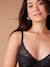 Soutien-gorge grossesse et allaitement en dentelle irisée noir 4 - vertbaudet enfant 