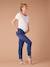 Jean de grossesse skinny bleu foncé+denim black 1 - vertbaudet enfant 
