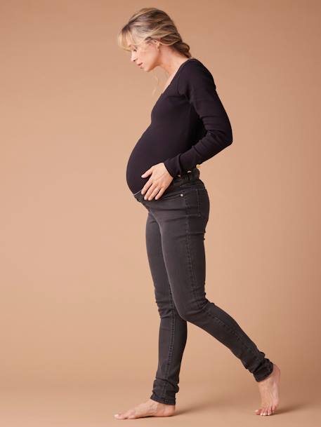 Jean de grossesse skinny bleu foncé+denim black 5 - vertbaudet enfant 