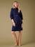 Robe-pull grossesse ceinture effet bijou marine 1 - vertbaudet enfant 