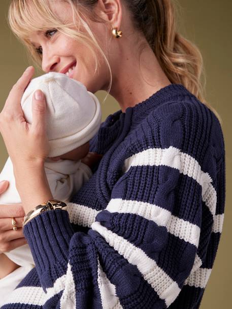 Pull grossesse style marinière marine 1 - vertbaudet enfant 