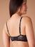 Soutien-gorge grossesse et allaitement en dentelle irisée noir 3 - vertbaudet enfant 