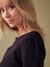 Pull maille fine détails boutons dorés noir+vert sapin 5 - vertbaudet enfant 