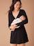 Kit maternité 2 en 1 robe -tunique et pantalon large noir 1 - vertbaudet enfant 