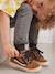 Chaussures enfant garçon cuir montantes zippées et lacées marine+marron 7 - vertbaudet enfant 