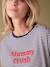 Tee-shirt effet sweat 'Mummy Crush' grossesse marine 4 - vertbaudet enfant 