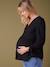 Tee-shirt blouse grossesse noir+olive 6 - vertbaudet enfant 
