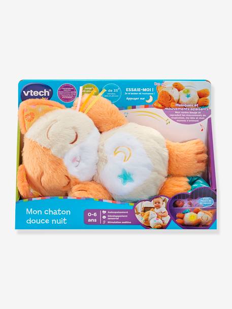 Mon chaton douce nuit - multicolore+rose 5 - vertbaudet enfant 