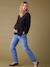 Tee-shirt blouse grossesse noir+olive 2 - vertbaudet enfant 