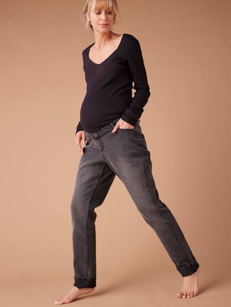 Jean de grossesse slim denim bleached+denim brut+denim gris 15 - vertbaudet enfant 