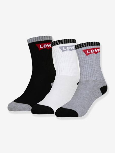Lot de 3 paires de chaussettes Batwing regular Cut LEVI'S noir+rose 2 - vertbaudet enfant 