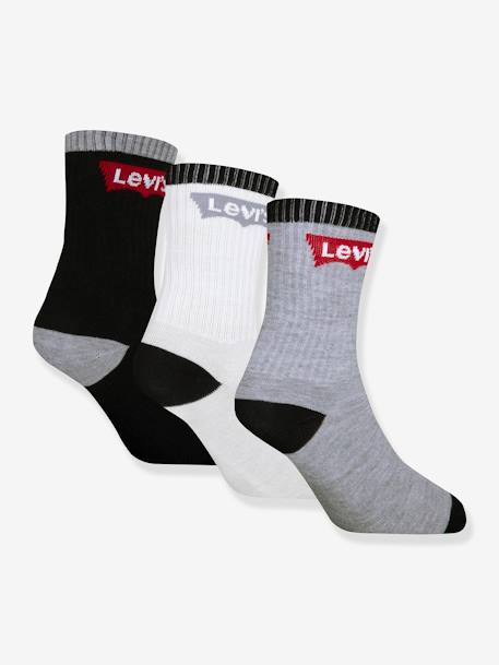 Lot de 3 paires de chaussettes Batwing regular Cut LEVI'S noir+rose 1 - vertbaudet enfant 