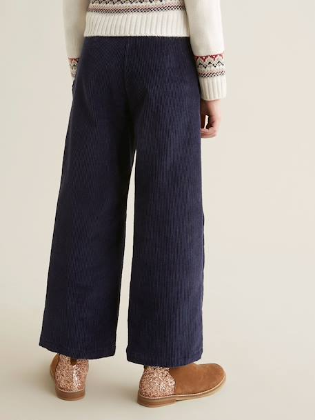 Pantalon large beige+framboise+marine 9 - vertbaudet enfant 