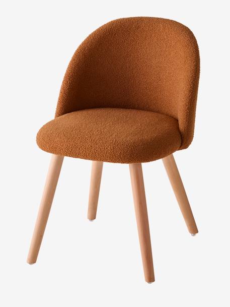 Chaise fausse fourrure enfant cannelle+ivoire+kaki 5 - vertbaudet enfant 