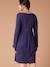 Chemise de nuit maille pointelle grossesse et allaitement marine 4 - vertbaudet enfant 