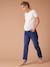 Jean de grossesse mom slim fit bandeau détachable bleu foncé+stone 1 - vertbaudet enfant 