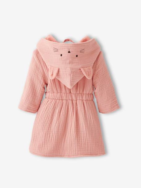Bébé-Peignoir bébé animal en gaze de coton bio* personnalisable