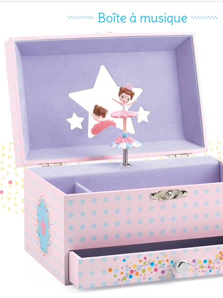 Boîte à musique ballerine en scène - multicolore 1 - vertbaudet enfant 