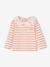 T-shirt bébé col brodé manches longues beige clair+rayé marine+rayé rouge 17 - vertbaudet enfant 