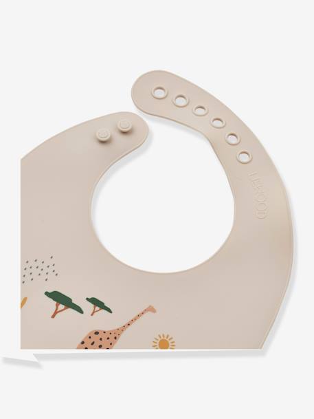 Lot 2 bavoirs Tilda en silicone - écru 2 - vertbaudet enfant 