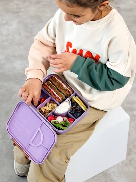 Boîte à gouter Bento Little Gang LÄSSIG bleu jean+blush+marine+mauve 21 - vertbaudet enfant 
