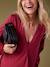 Tee-shirt grossesse effet blouse croisé devant bordeaux 4 - vertbaudet enfant 