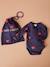 Kit Maternité 'Mon coeur' chemise de nuit grossesse + body bébé + pochon écru+marine 12 - vertbaudet enfant 