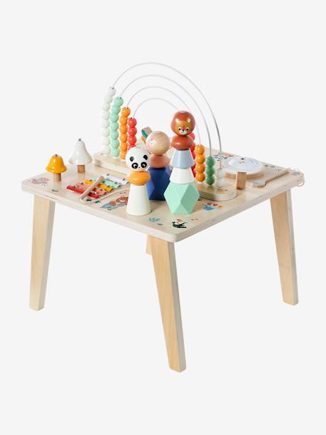 Table d'éveil musicale bois FSC® LES ANIMAUX JOYEUX bois 7 - vertbaudet enfant 