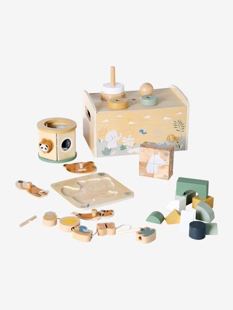 Coffret multi-activités TANZANIE en bois FSC® vert 4 - vertbaudet enfant 