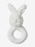 Doudou lapin et hochet en sherpa personnalisable avec mallette blanc 6 - vertbaudet enfant 