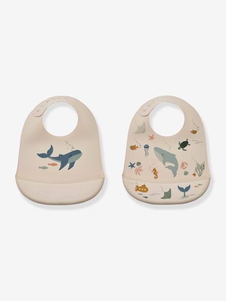 Lot 2 bavoirs Tilda - blanc 1 - vertbaudet enfant 