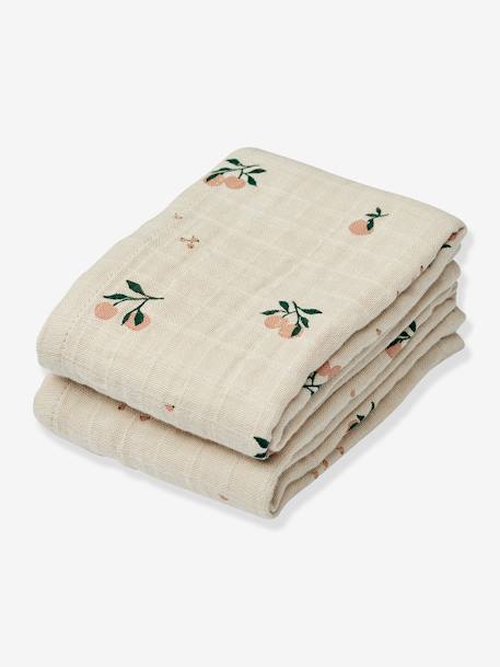 Lot 2 langes imprimés Lewis- beige+écru+rose+sable 2 - vertbaudet enfant 