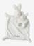 Doudou lapin et hochet en sherpa personnalisable avec mallette blanc 7 - vertbaudet enfant 