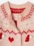 Gilet jacquard Noël fille détails brillants rose poudré 3 - vertbaudet enfant 