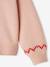 Gilet jacquard Noël fille détails brillants rose poudré 4 - vertbaudet enfant 