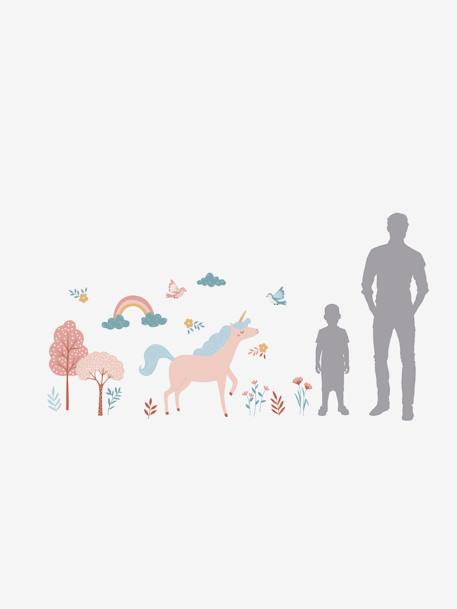 Stickers XL licorne rose imprimé 3 - vertbaudet enfant 