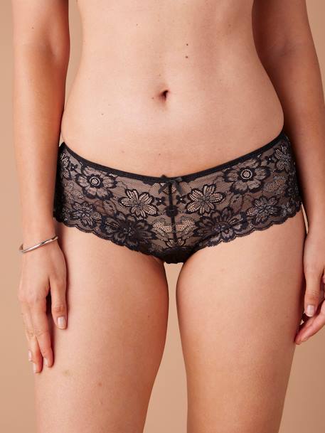 Culotte de grossesse dentellte irisée noir 1 - vertbaudet enfant 