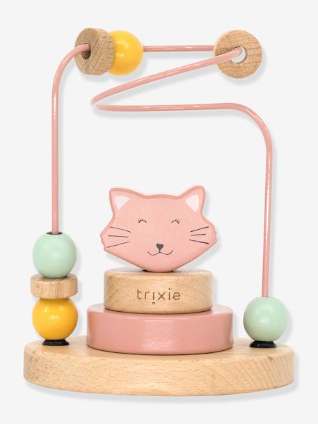 Labyrinthe à perles en bois - Mr. Fox+Mr. Lion+Mrs. Cat+Mrs. Rabbit 5 - vertbaudet enfant 