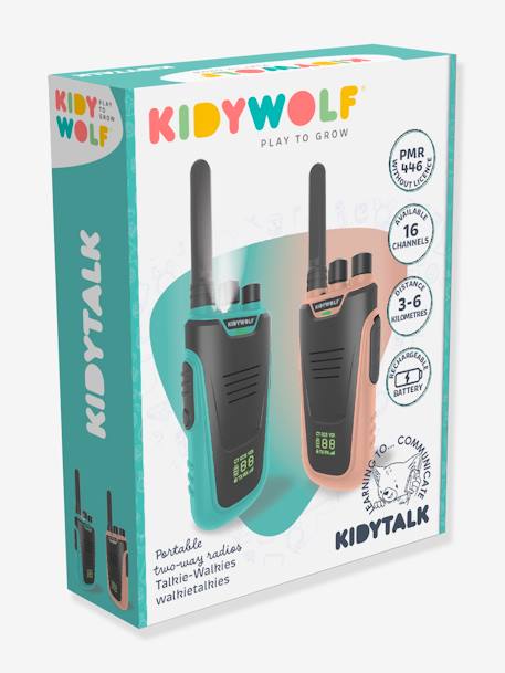 Kidytalk Talkie Walkie rechargeable bleu+rose nude+vert 5 - vertbaudet enfant 