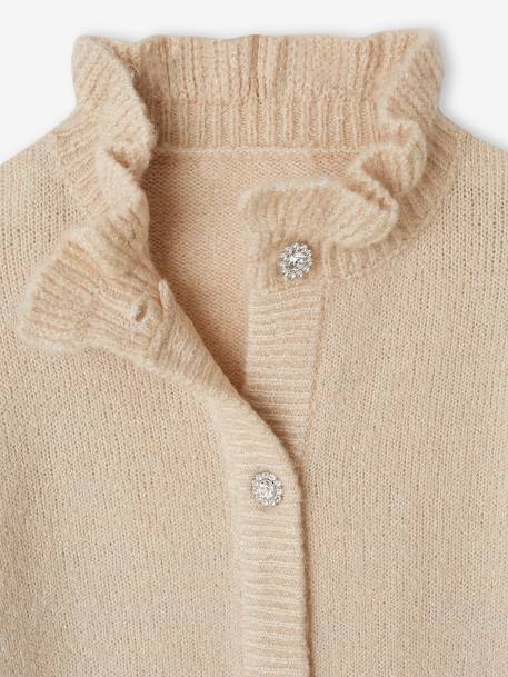 Vêtement Chaud Tendance Enfant Gilet Fille Maille Mousseuse Rose Chiné 53% Acrylique 35% Polyamide 12% Polyester Vêtement Chaud Tendance Enfant Gilet Fille Maille Mousseuse Rose Chiné 53% Acrylique 35% Polyamide 12% Polyester