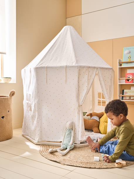 Tente hexagonale bois FSC® blanc 2 - vertbaudet enfant 